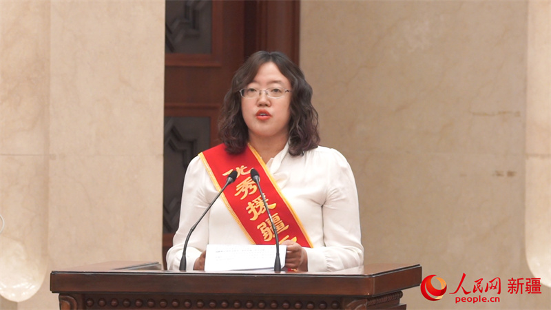 石河子大学医学院第一附属医院党委委员、副院长,北京大学肿瘤医院乳腺肿瘤内科副主任医师。人民网 李欣洋摄 石河子大学医学院第一附属医院党委委员、副院长,北京大学肿瘤医院乳腺肿瘤内科副主任医师。人民网 李欣洋摄