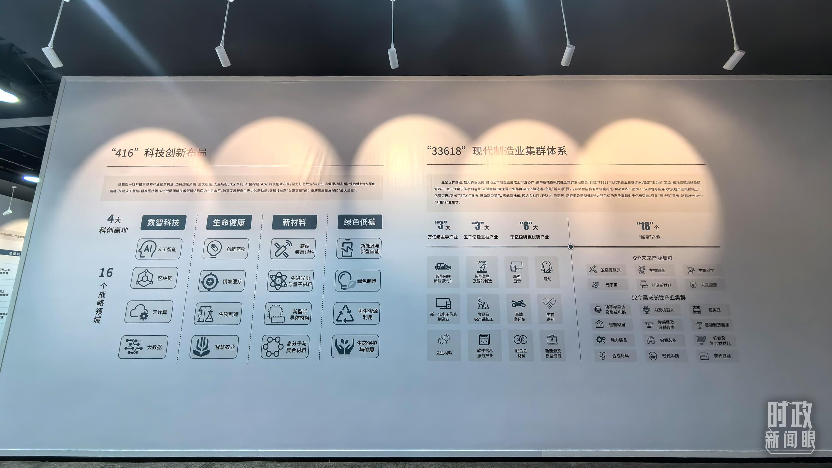 △重庆科技创新和产业发展成果展示。（总台央广记者潘毅拍摄）