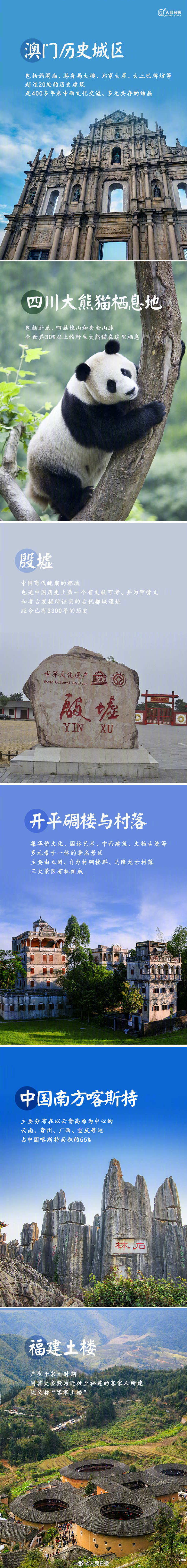 收藏！中国57项世界遗产全名单