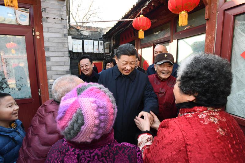 △2019年2月1日，习近平总书记在北京考察。