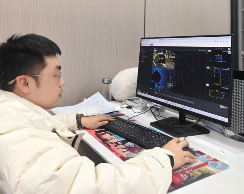 上海本原智数科技有限公司贵阳分公司数据标注场景。受访者供图